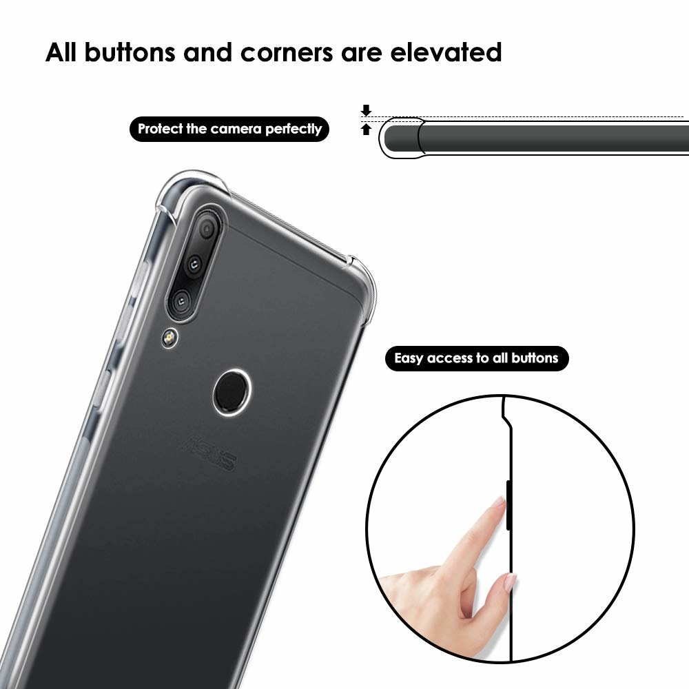 Capa Anti Impactos Case Asus ZenFone Max Shot ZB634KL + Película Nano Gel 5D