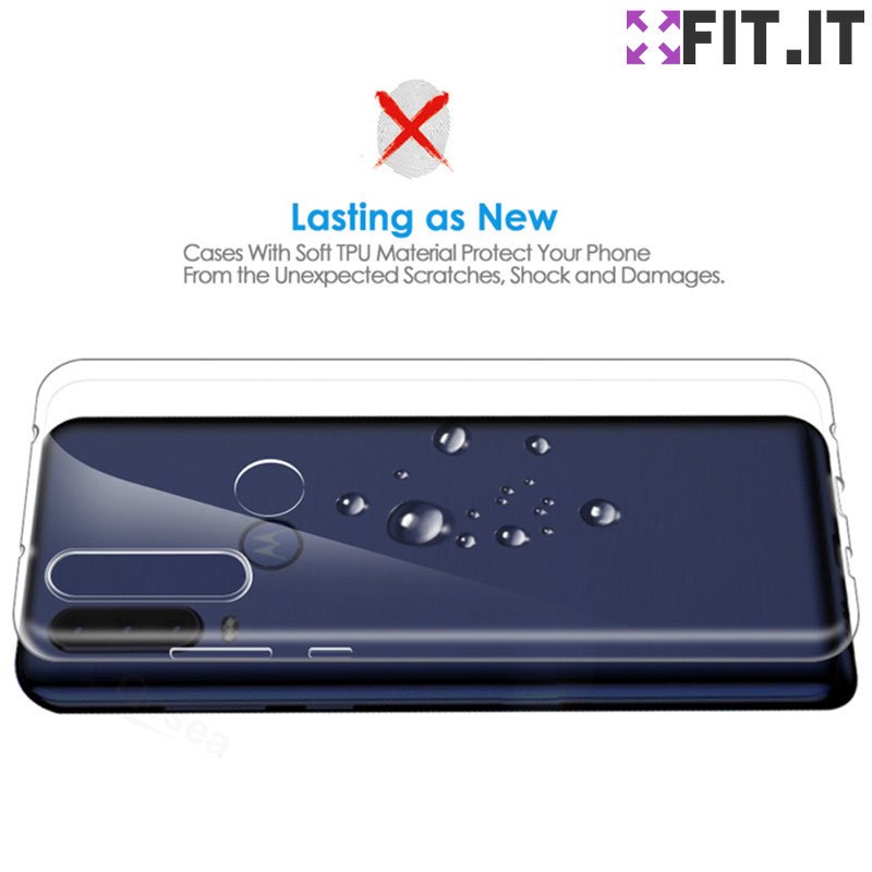 Capinha Capa Básica Motorola One Vision + Película 3D Vidro Cobertura 100%  - FIT.IT