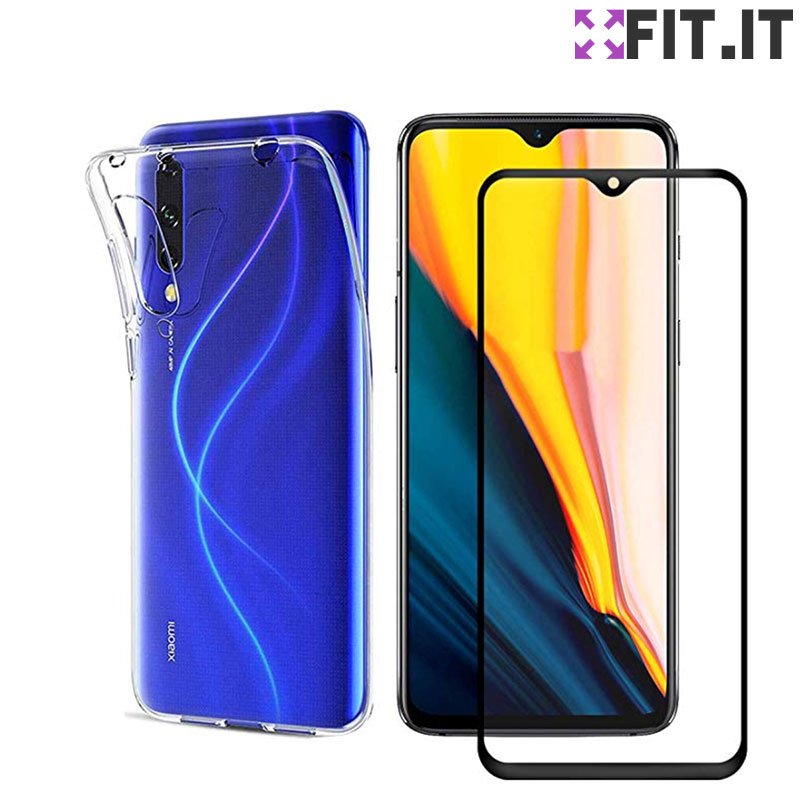 Capa Capinha Tpu Transparente Xiaomi Mi A3 + Película 3D Vidro