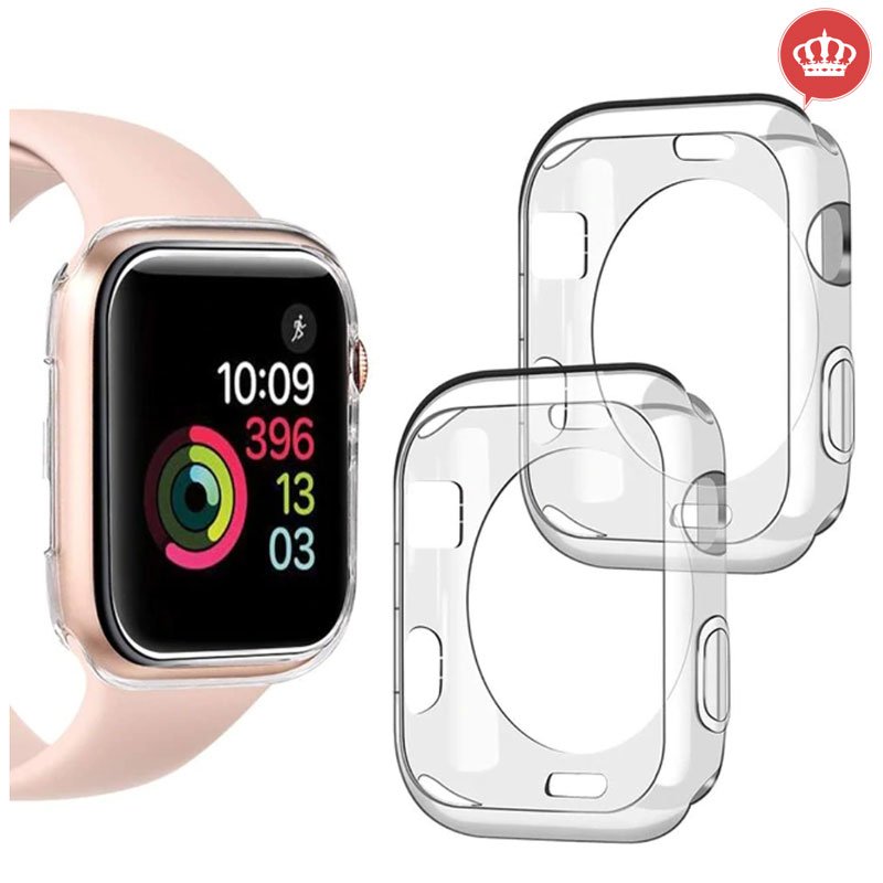 Capa Bumper Apple Watch 44MM Anti Riscos Silicone Flexível