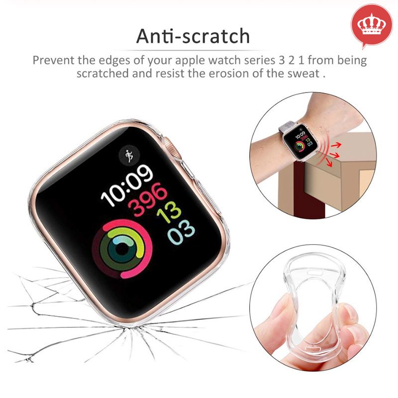 Capa Bumper Apple Watch 44MM Anti Riscos Silicone Flexível