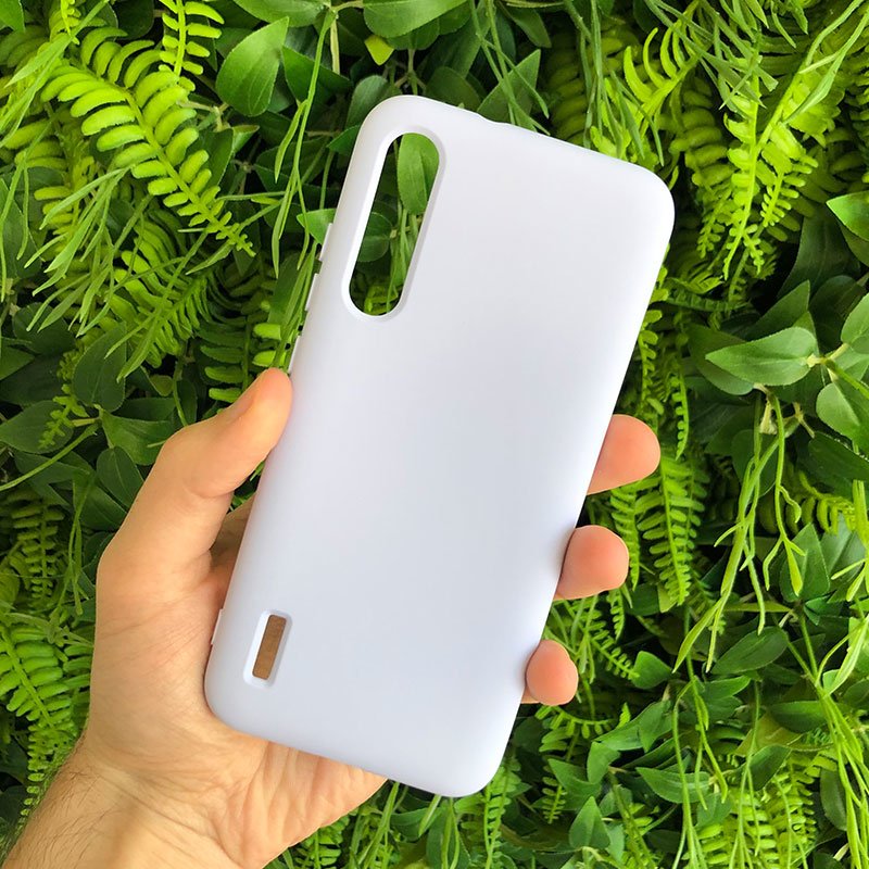 Capa Case Silicone Lilás Roxo Xiaomi Mi A3 Touch Incrível