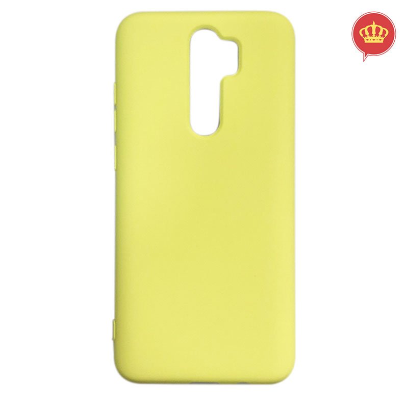 Capa Silicone Amarelo Xiaomi Redmi Note 8 Pro + Película Gel