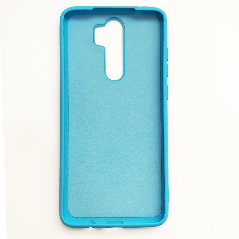 Kit Capa Silicone Roxo + Capa Azul Claro Xiaomi Redmi Note 8 Pro