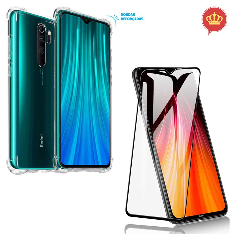 Capa Tpu Ultra-Slim Xiaomi Redmi Note 8 Pro + Película 5D Nano Flexível em  Promoção | Ofertas na Americanas