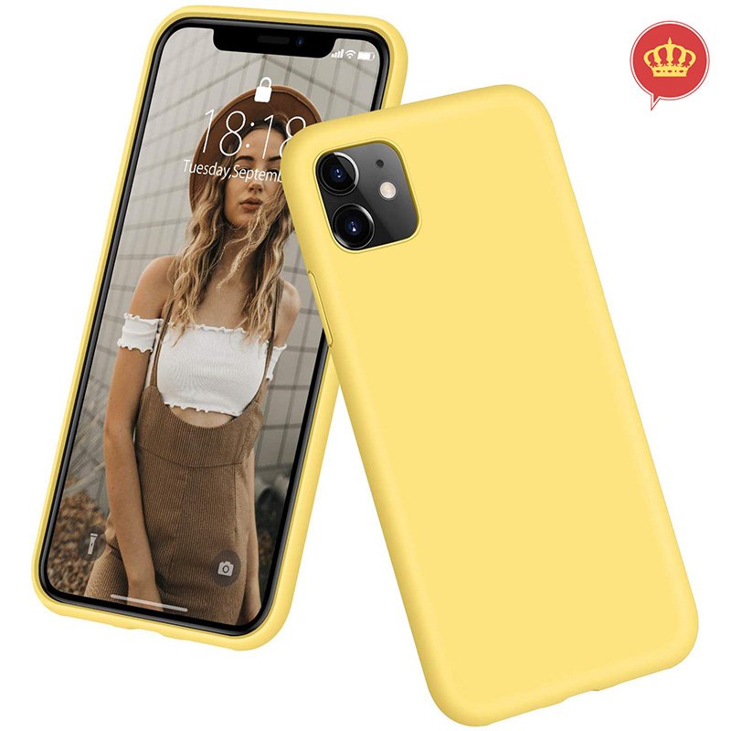 Capa Amarela Silicone Flexível Resistente iPhone 11 6.1\