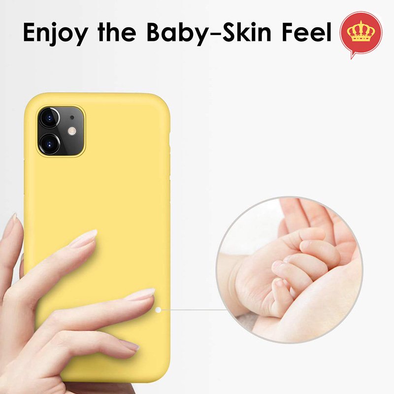 Capa Amarela Silicone Flexível Resistente iPhone 11 Pro Max