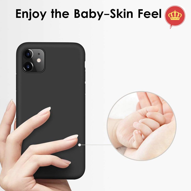 Capa Case Preta Silicone Flexível Resistente iPhone 11 6.1\