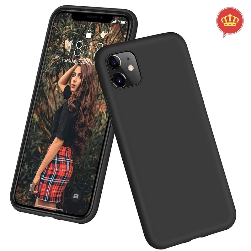 Capa Case Preta Silicone Flexível Resistente iPhone 11 6.1\