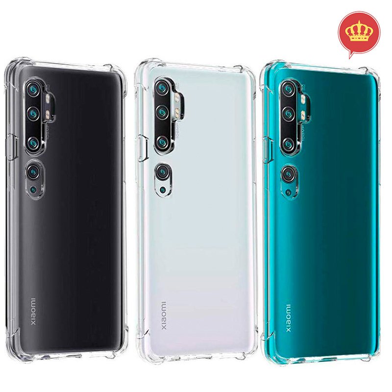 Capa Capinha Anti Shock Xiaomi Mi Note 10 + 2x Película 3D Vidro Temperado