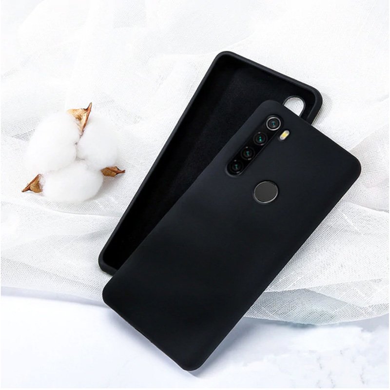 Capa Preta Xiaomi Redmi Note 8T Silicone Macio + Forro Interno