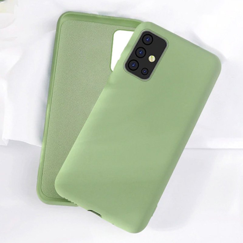 Capa Verde Silicone Flexível Galaxy A71 + Película de Vidro 3D