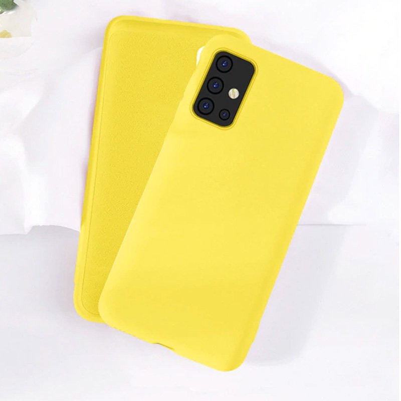 Capa Capinha Amarela Samsung Galaxy A51 Silicone Macio Flexível