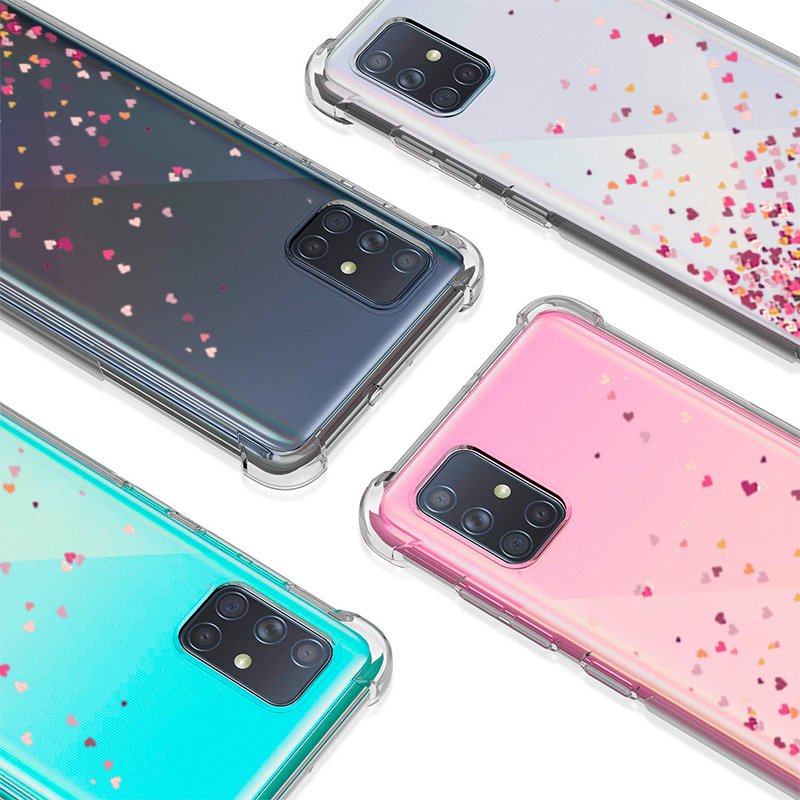 Capa Case Galaxy A71 Anti Impacto Coração + Película Vidro 3D 100%