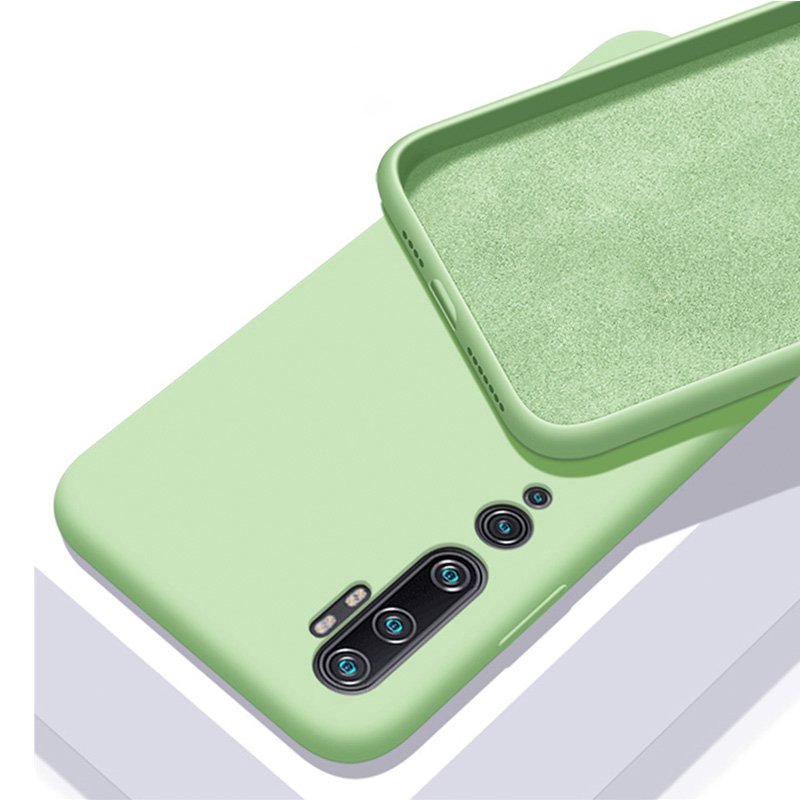 Capa Case Verde Xiaomi Mi Note 10 Silicone Macio Flexível