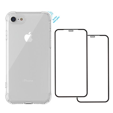 Capa Anti Shock Apple iPhone SE 2020 + Película Vidro 3D