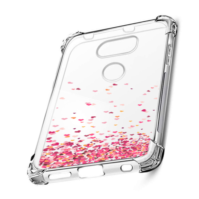 Capa Anti Quedas Reforçada Corações para LG K50s