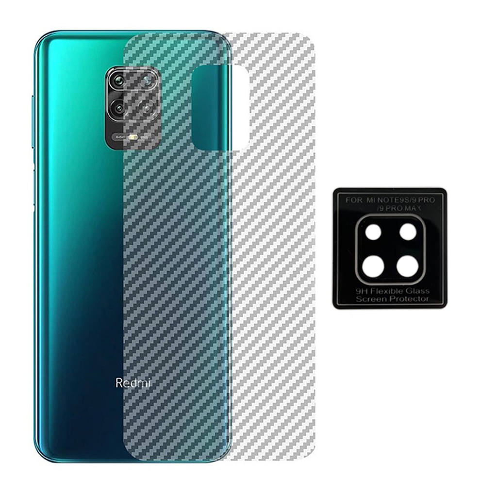 Capa Anti Shock + Película de Câmera + Película Traseira Xiaomi Note 9S