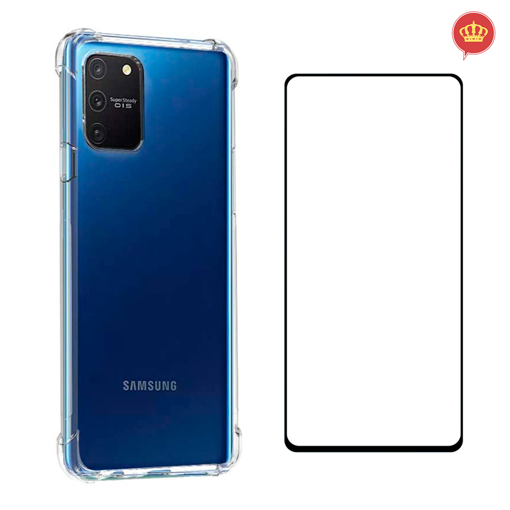 Capinha Anti Impactos Galaxy S10 Lite + Película 5D Nano + Kit Aplicação