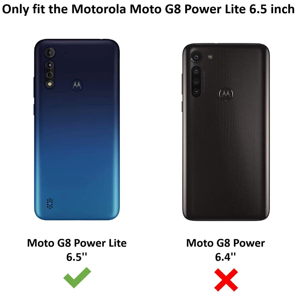 Capa Anti Queda Moto G8 Power Lite + Película 3D Vidro + Película Câmera