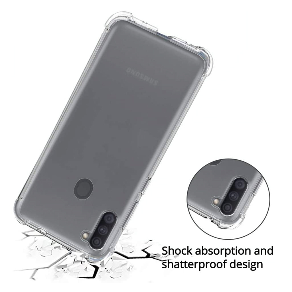 Capa Anti Queda Samsung Galaxy A11 + Película de Vidro 3D