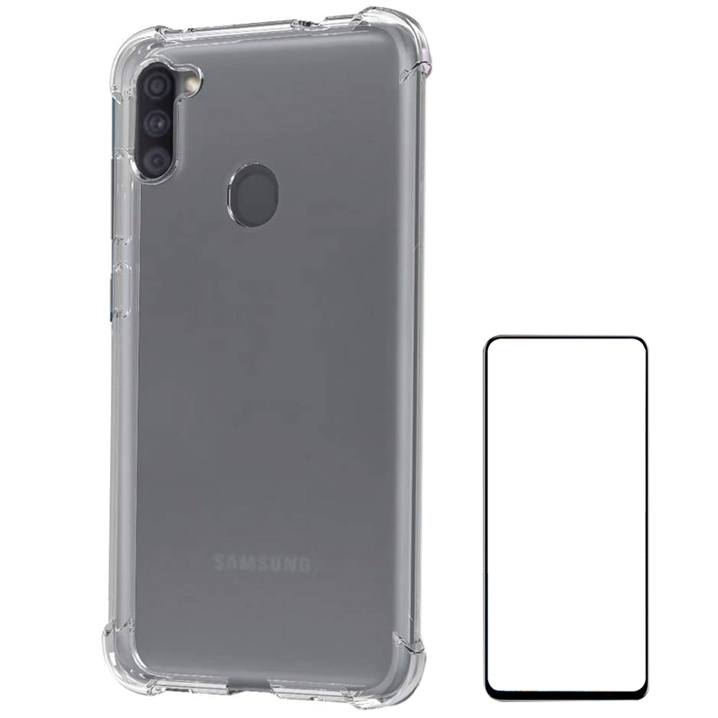 Capa Anti Queda Samsung Galaxy A11 + Película de Vidro 3D