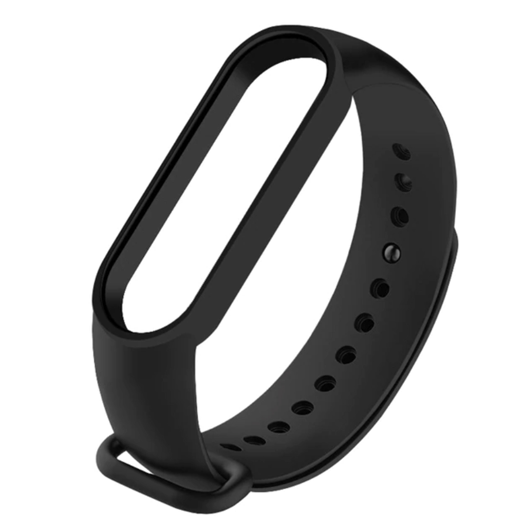 Kit Pulseira Xiaomi Mi Band 5 Preta + Branca Silicone Flexível