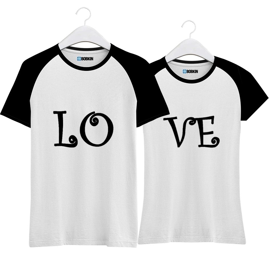 Kit Camisetas Love - Casal De Namorados Amigos Combinando | Loja Bobki