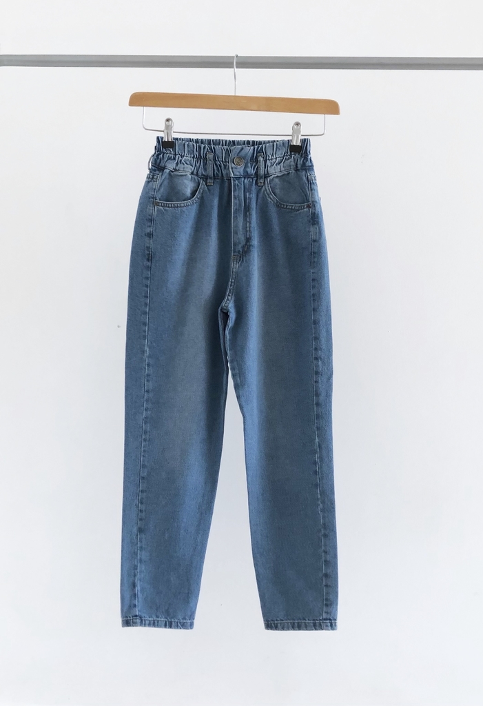 11005) PANTALON MOM CON ELASTICO (CLOHE) - Loca.