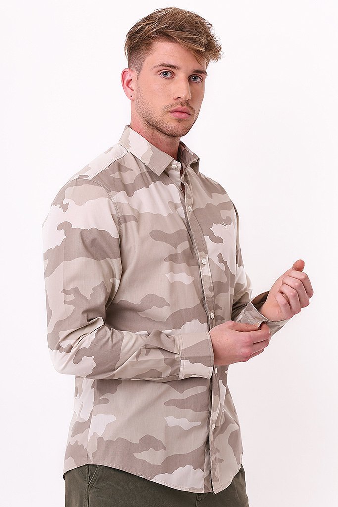 Camisa Manga Larga Camuflada Regular Exact