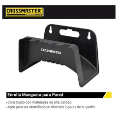 Enrollador De Mangueras Crossmaster Para Pared 9937948 - Plastico - comprar online
