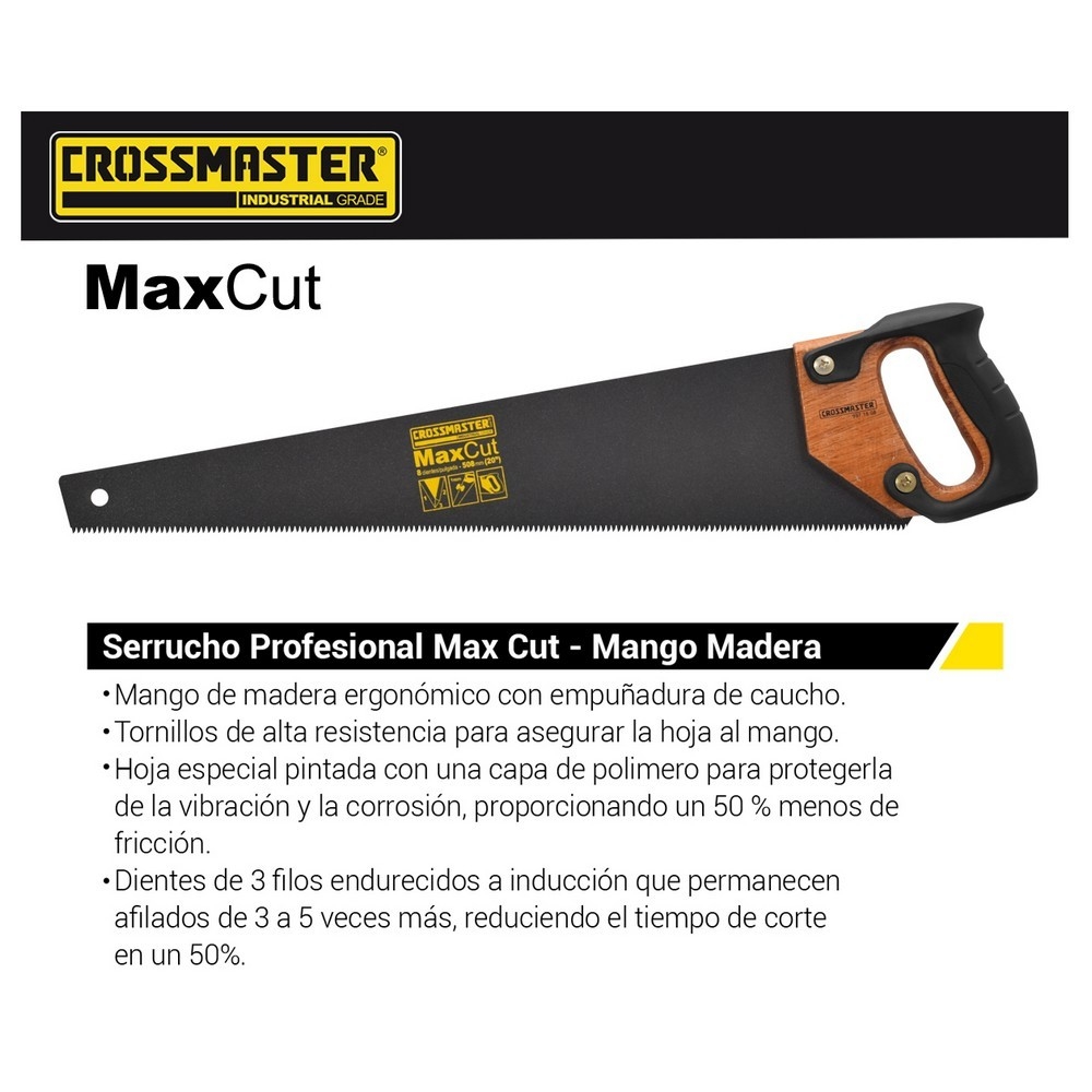 Serrucho Crossmaster Max Cut Mango Madera 9971808 - 20"