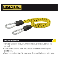 Tensor Elastico Crossmaster Con Mosqueton 9980108 - 18 Mm X 1.00 Mt. - comprar online