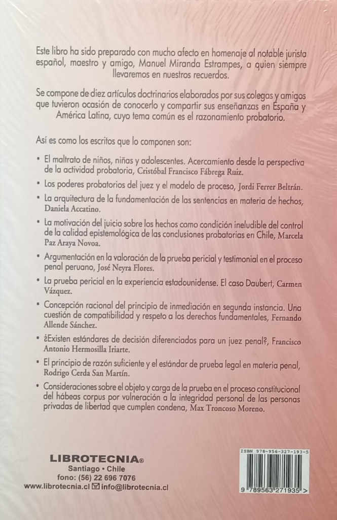 Reflexiones sobre la prueba judicial Reflexiones sobre la prueba judicial