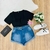Shorts Jeans Cinto Fivela Plus Pili ref 9701 - comprar online