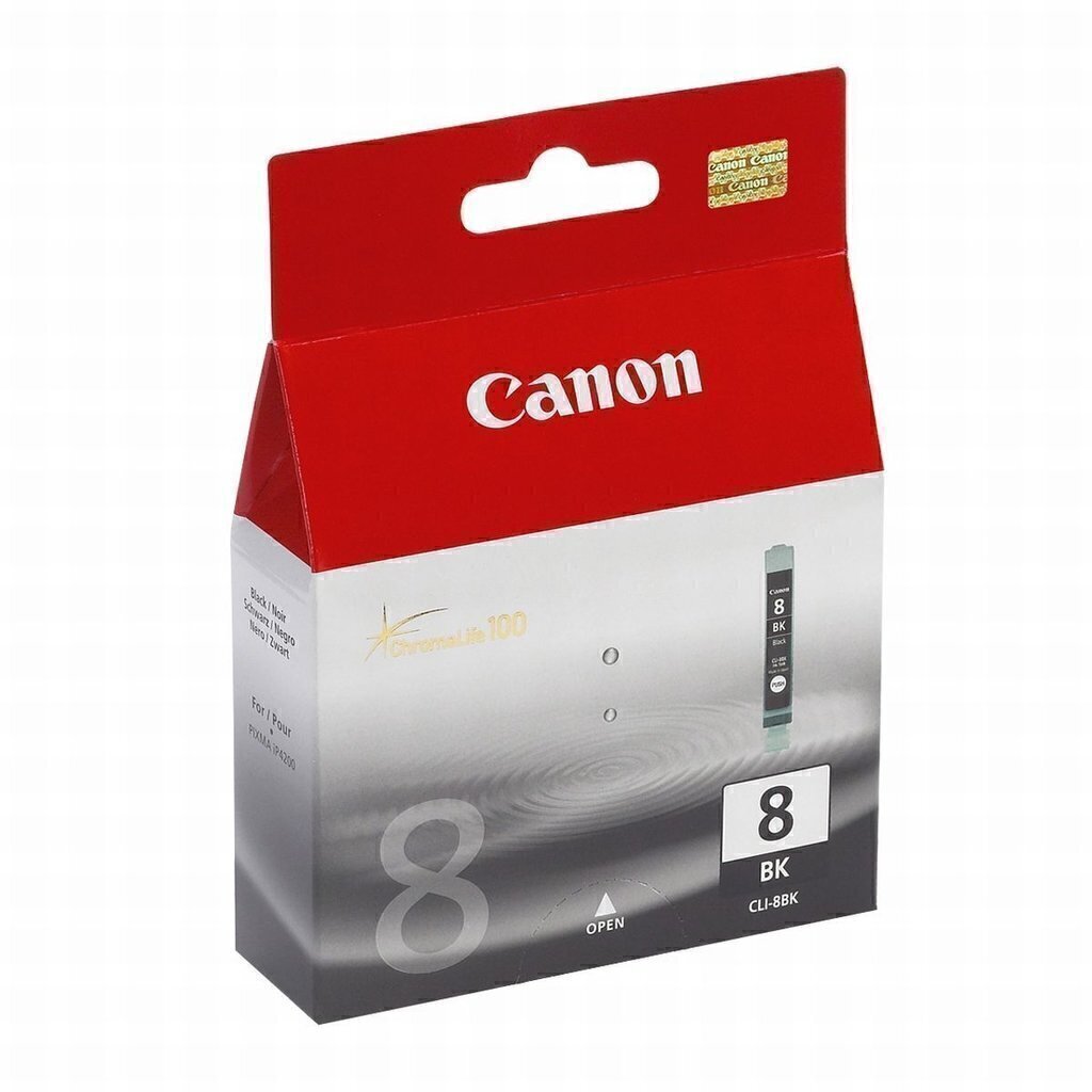 Cartucho de tinta inkjet original Canon 8 negro - CLI-8BK