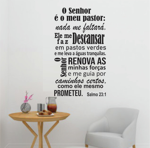 Quadro decorativo Salmo 23