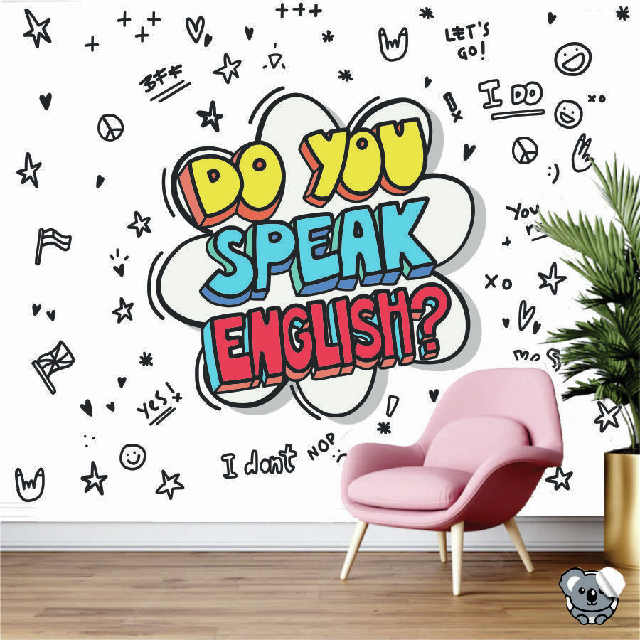 Papel de Parede para Escola de Inglês Do you speak English