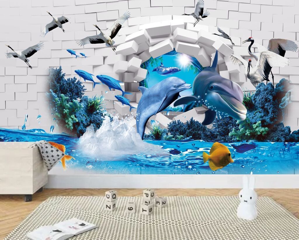 Mural grande personalizado 3D papel de parede de fundo de salão de