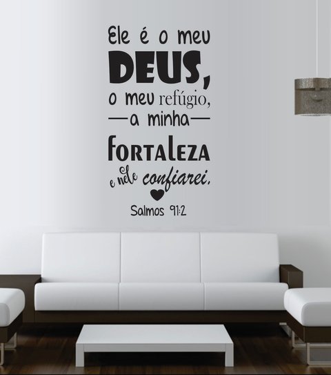 Salmos 23 o senhor é meu pastor rótulo de parede mural vinil