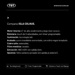 Campana Isla Colhué de TST - tienda online
