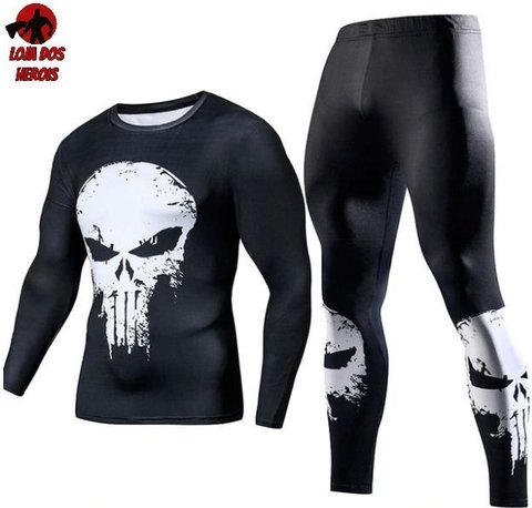 camisa justiceiro manga longa