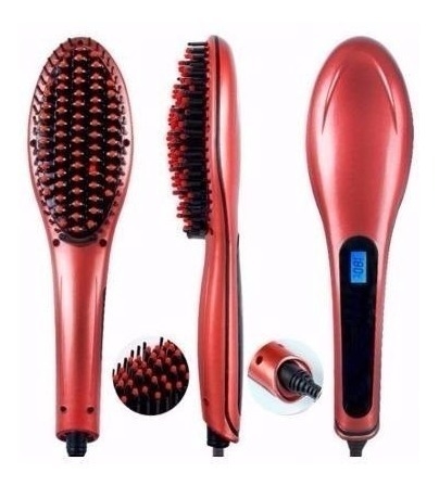 Cepillo Peine Alisador Planchita Cabellos Ondas Anti Frizz De Pelo  Temperatura Regulable Digital