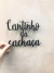 Lettering CANTINHO DA CACHAÇA - 16x20cm - comprar online