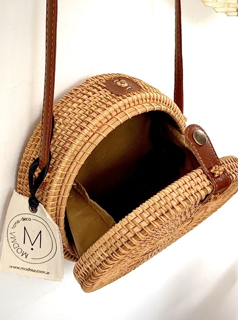 Cartera de Rattan Boho Tostado - Modma Home \u0026 Deco