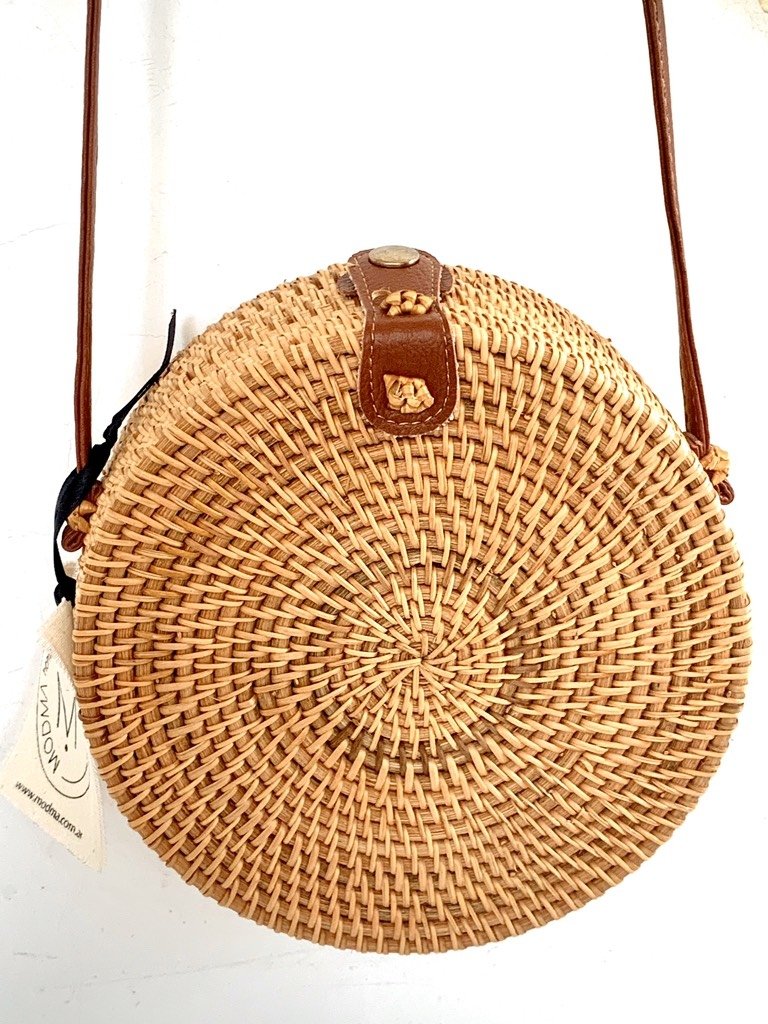 Cartera de Rattan Boho Tostado - Modma Home \u0026 Deco