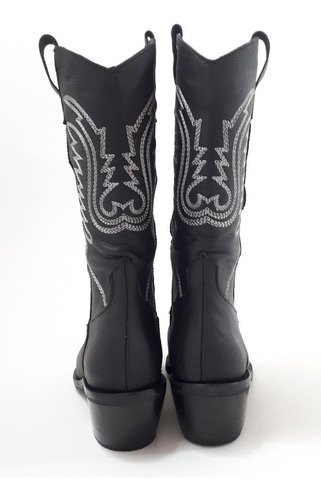 Botas Texanas Mujer Cuero Bordadas Quica Cardales