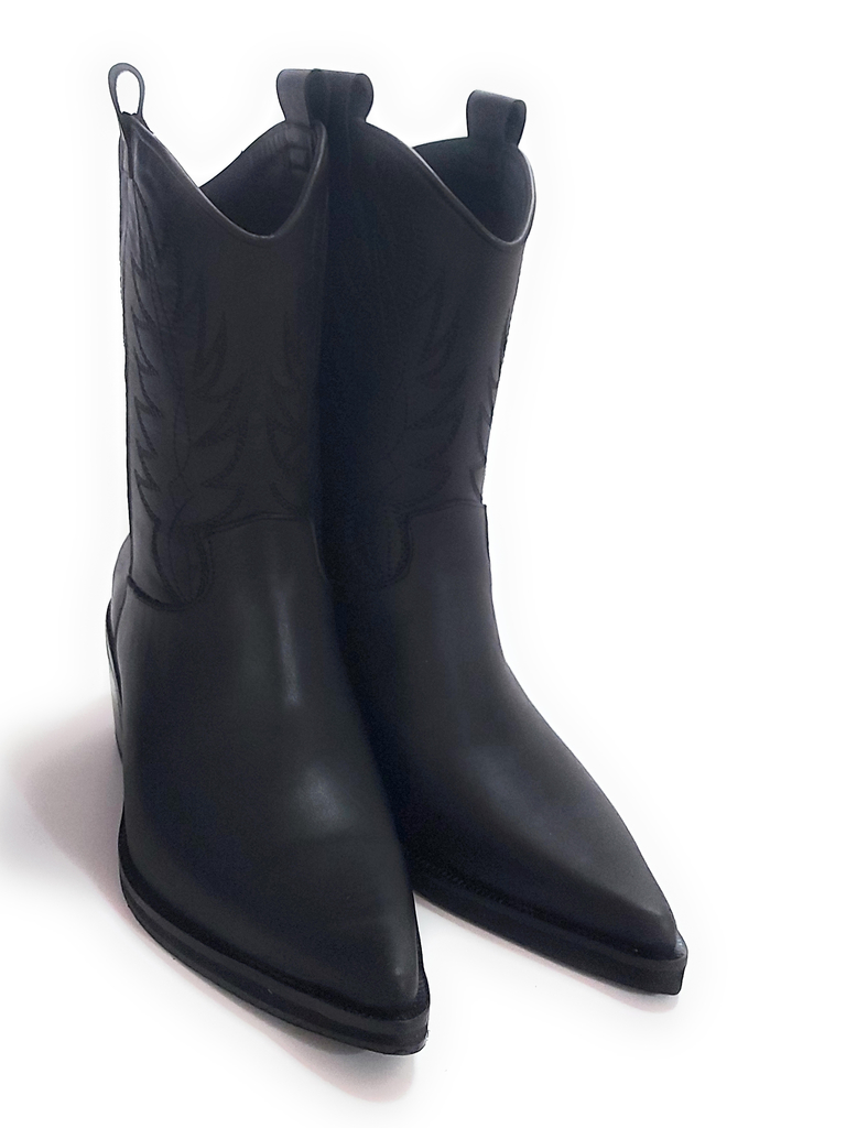 Botas Texanas Mujer Cuero Bordadas Quica Iruya - Quica