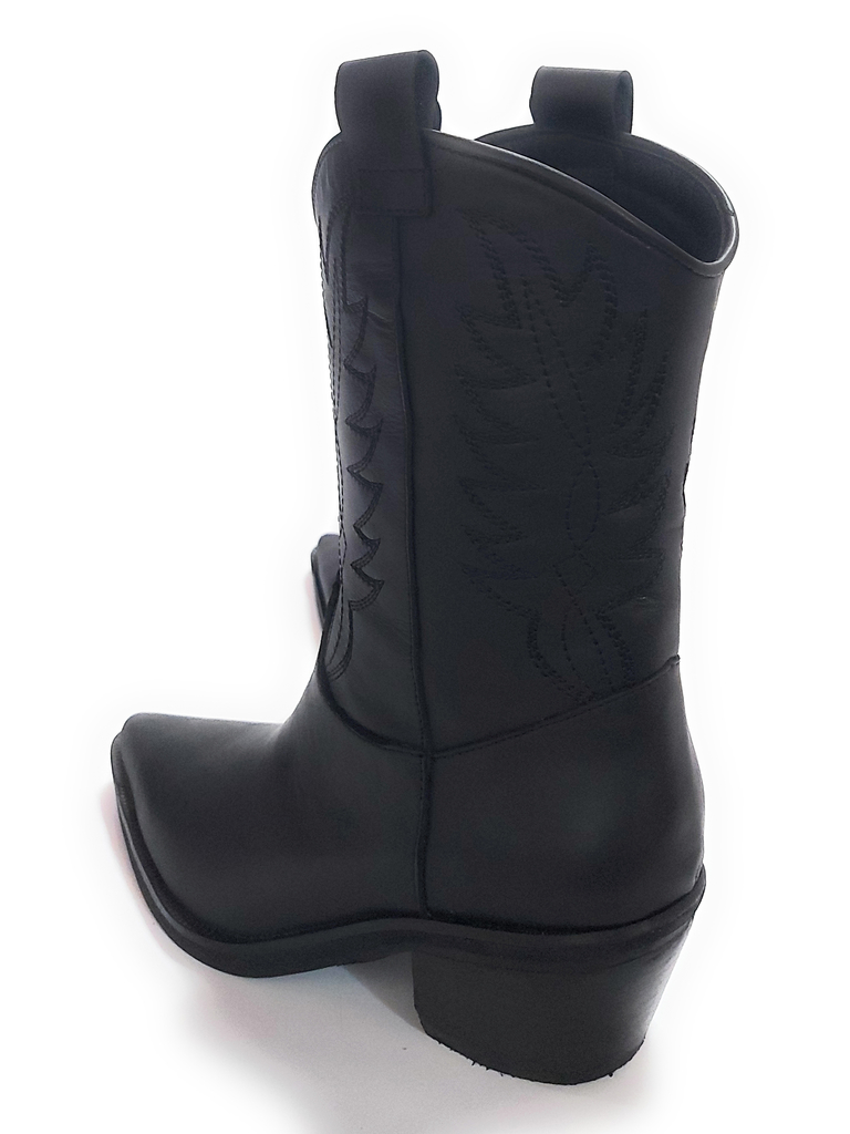 Botas Texanas Mujer Cuero Bordadas Quica Iruya - Quica