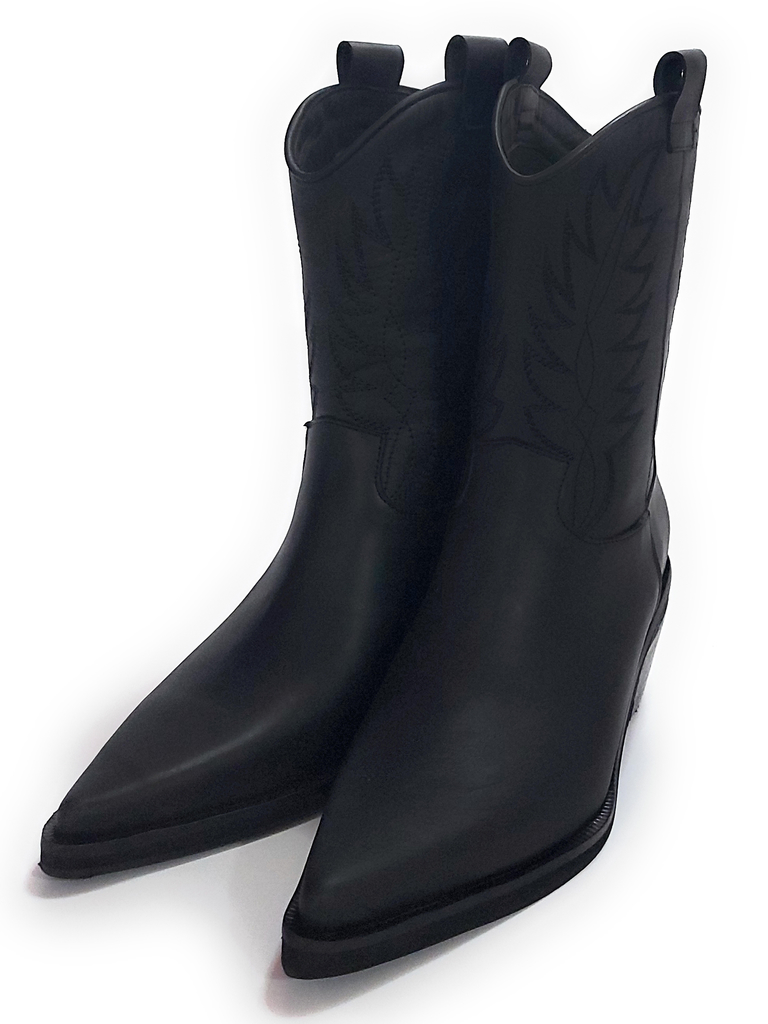 Botas Texanas Mujer Cuero Bordadas Quica Iruya - Quica